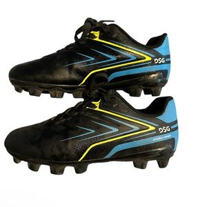 DSG Youth Black and Blue Soccer Cleats